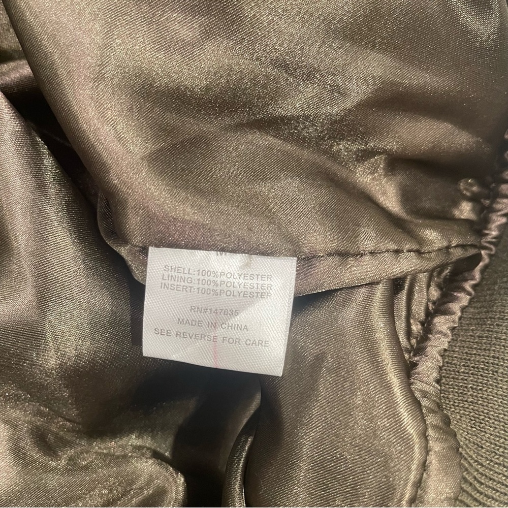 Aqua green lined bomber jacket - Picture 14 of 16